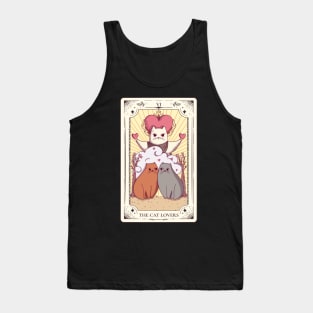 The Lovers Tarot Cat Lovers Tarot Tank Top